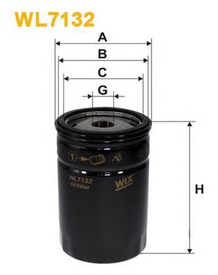 WIX FILTERS wl7132 -  Фильтр масляный двигателя